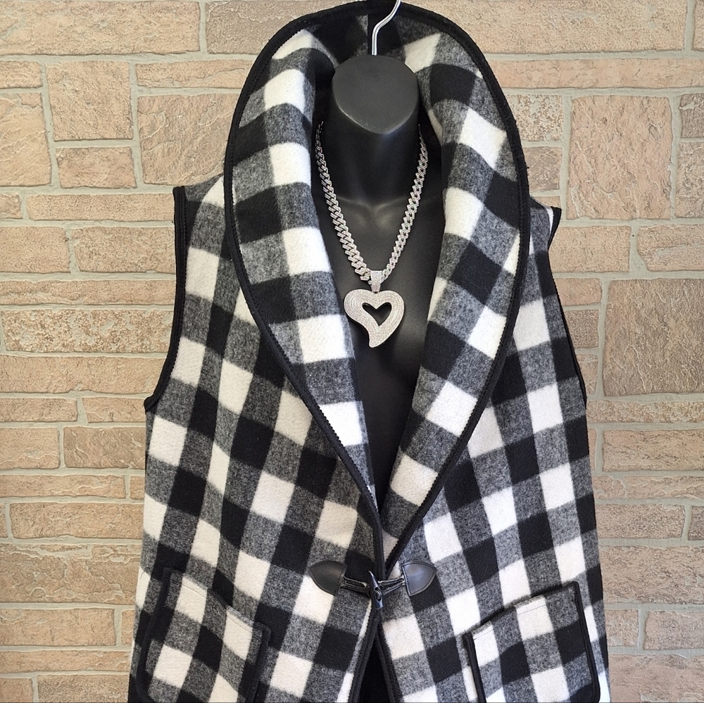Black and White Vest